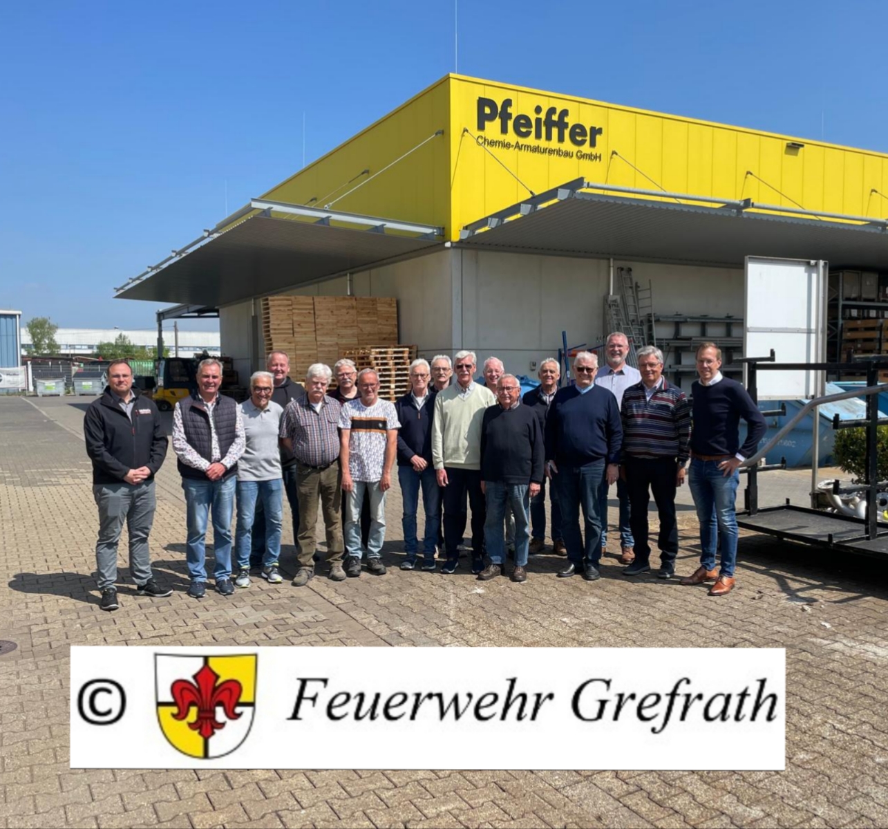 Die Ehrenabteilung der Feuerwehr Grefrath